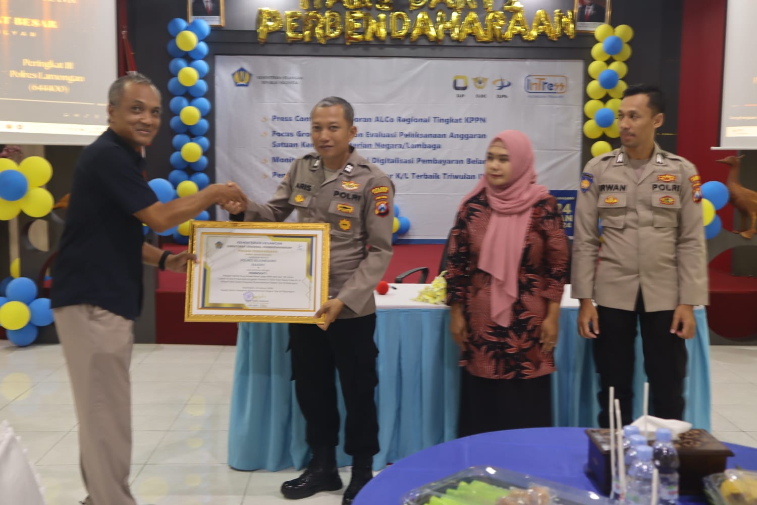 Polres Bojonegoro Berhasil Raih Peringkat 1 Capaian Kinerja Anggaran dari KPPN