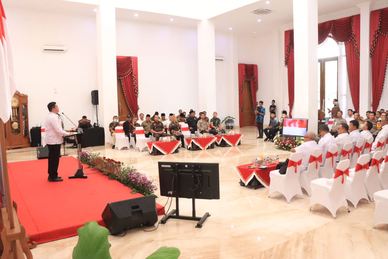 Kapolres Bojonegoro Hadiri Kunjungan Tim Wantannas RI di Pemkab Bojonegoro