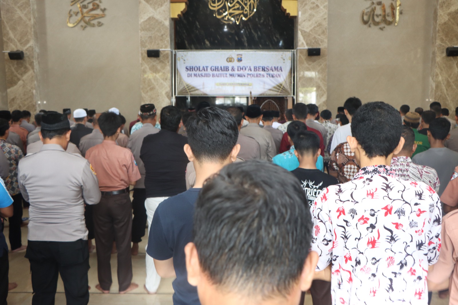 Polres Tuban Gelar Sholat Ghaib dan Doa Bersama untuk Korban Unjuk Rasa Jakarta